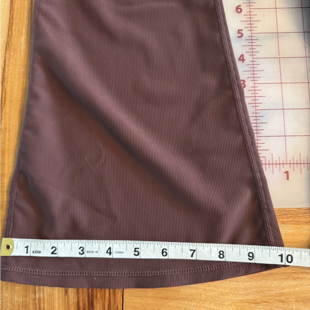 Wilo the Label Flare Jumpsuit Brown Ribbed Size Medium - Picture 9 of 9